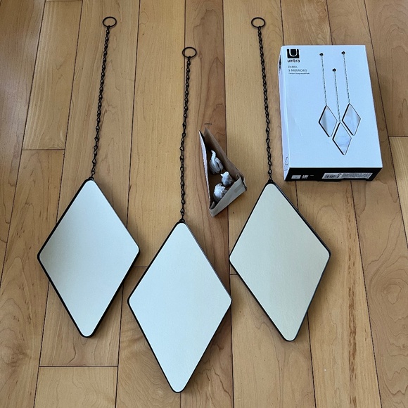 UMBRA. Dima. 3 Mirror Set.  Black. - Picture 7 of 11